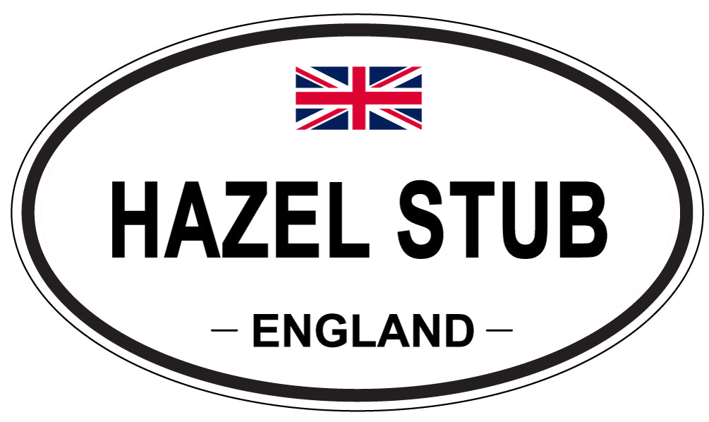 HAZEL STUB, England - Oval Magnet