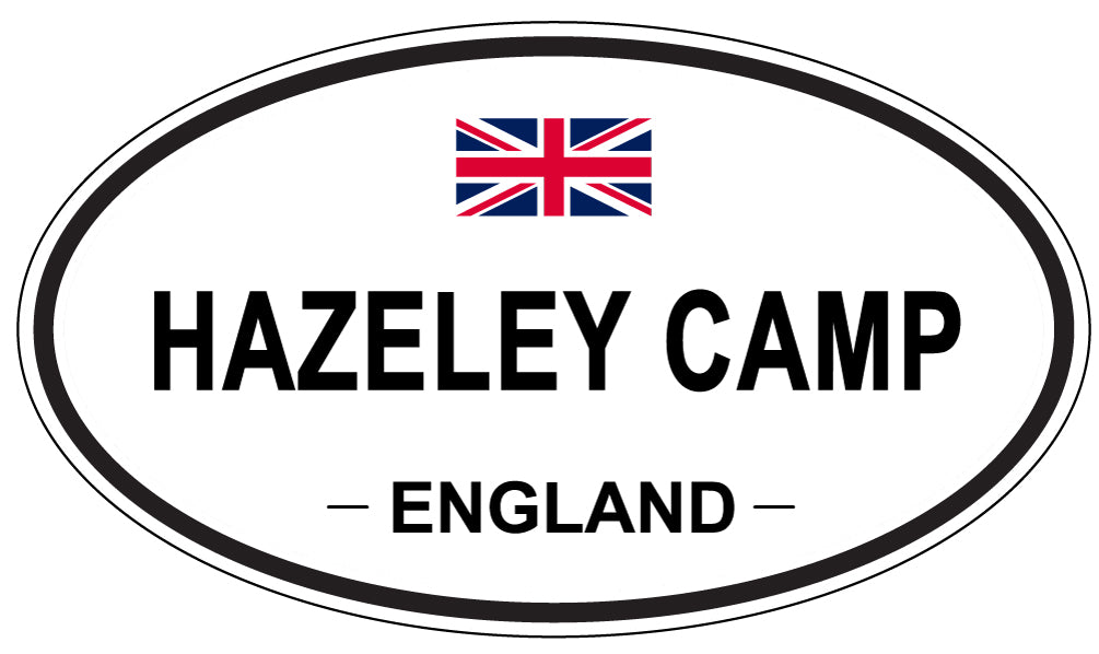 HAZELEY CAMP, England - Oval Magnet