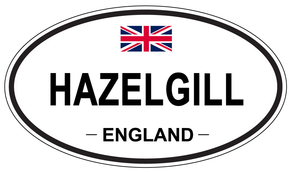 HAZELGILL, ENGLAND - Oval Sticker