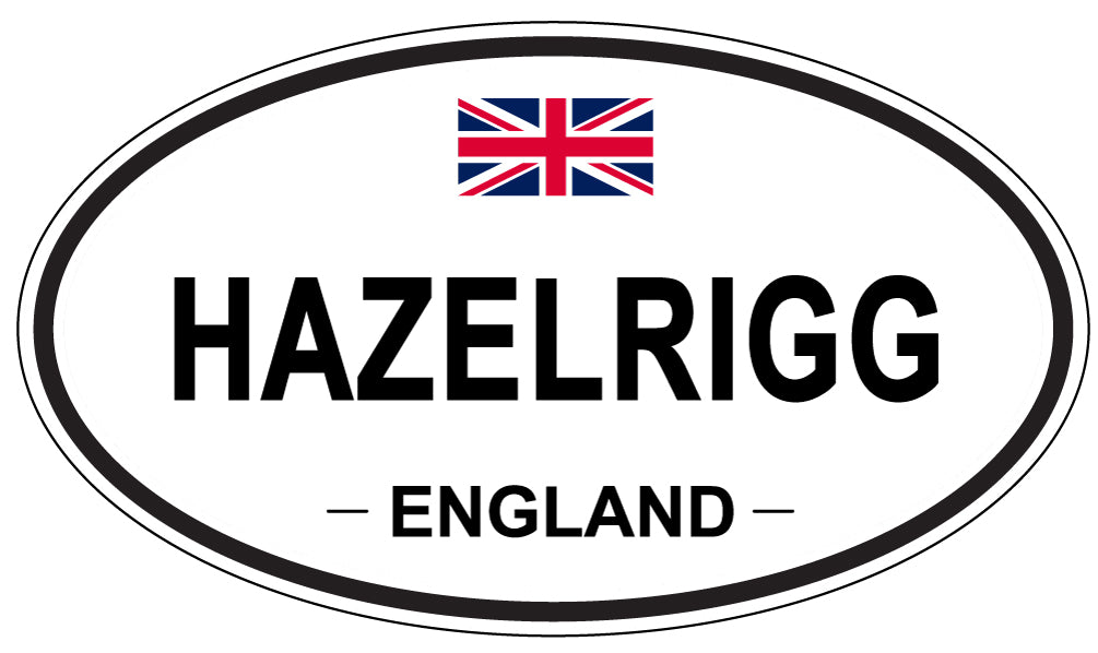 HAZELRIGG, England - Oval Magnet