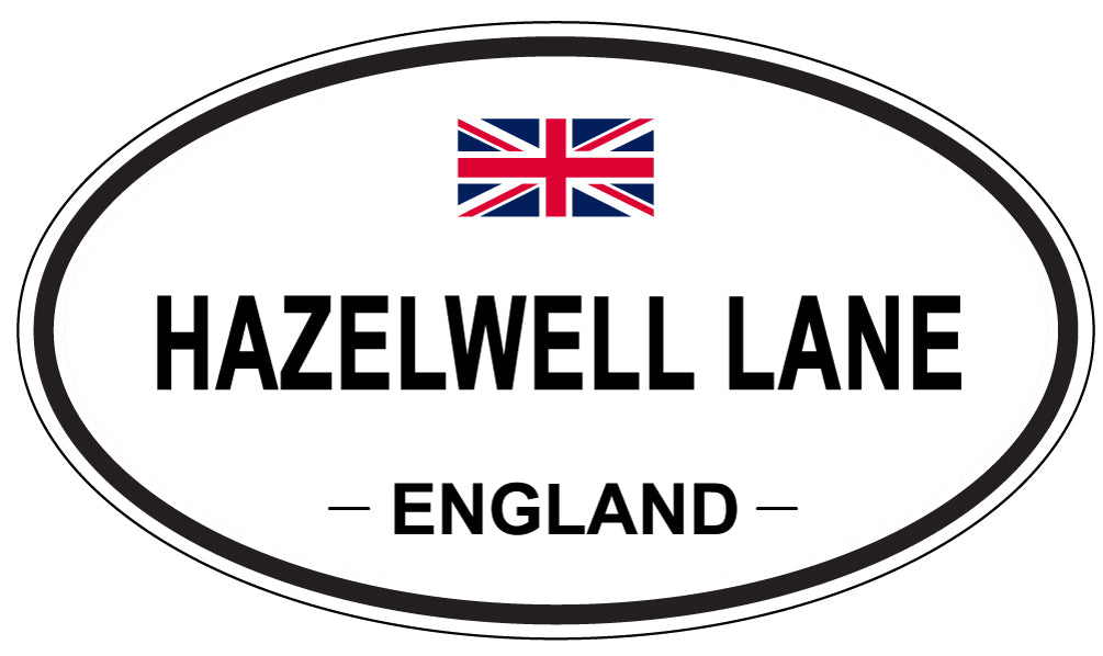 HAZELWELL LANE, England - Oval Magnet
