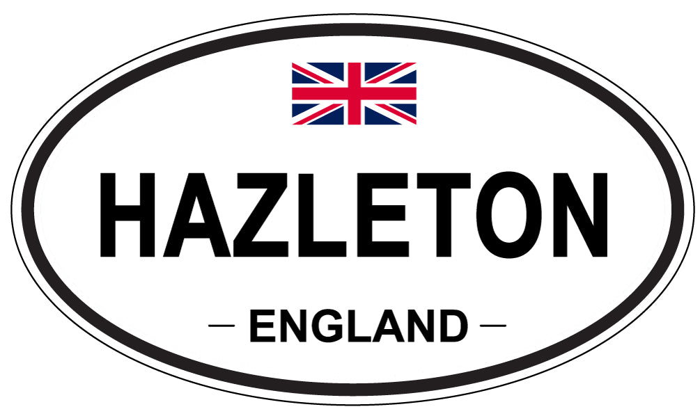 HAZLETON, ENGLAND - Oval Sticker