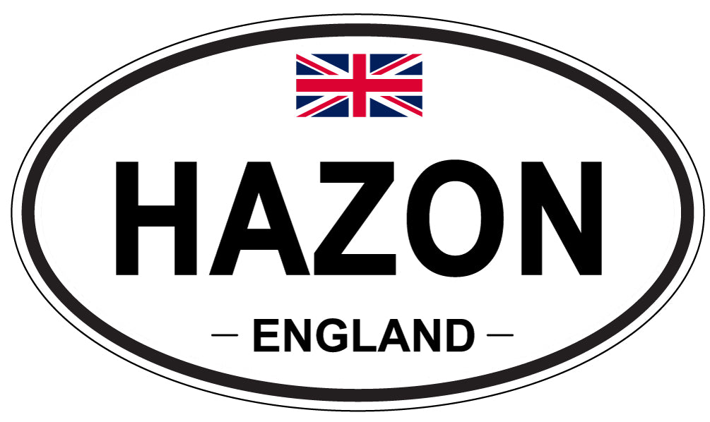 HAZON, ENGLAND - Oval Sticker