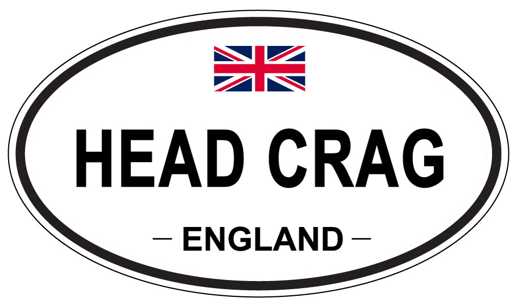 HEAD CRAG, England - Oval Magnet