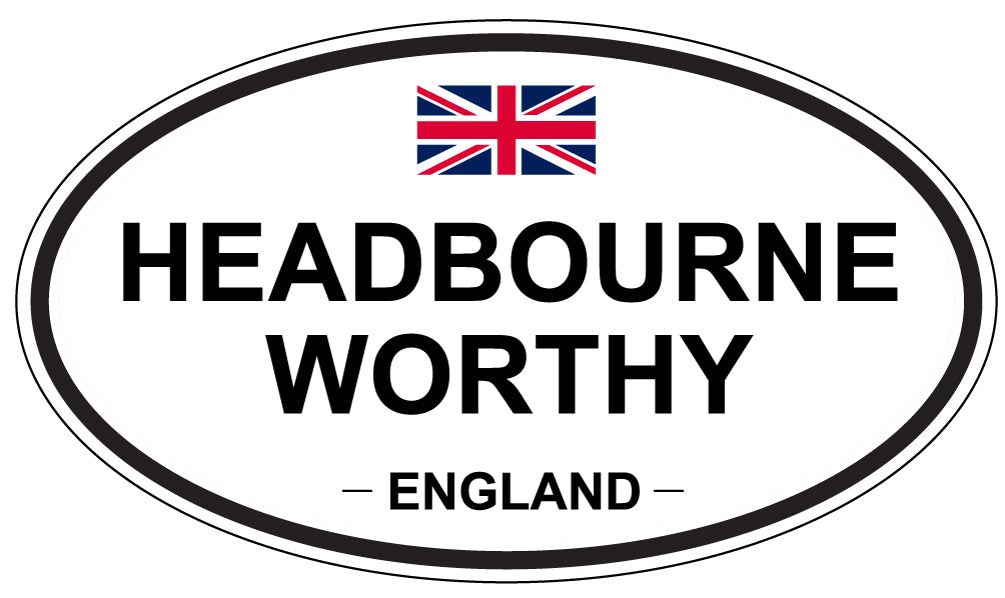 HEADBOURNE WORTHY, England - Oval Magnet