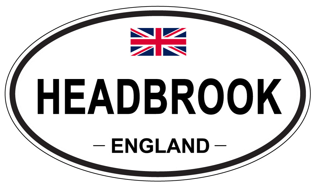 HEADBROOK, England - Oval Magnet