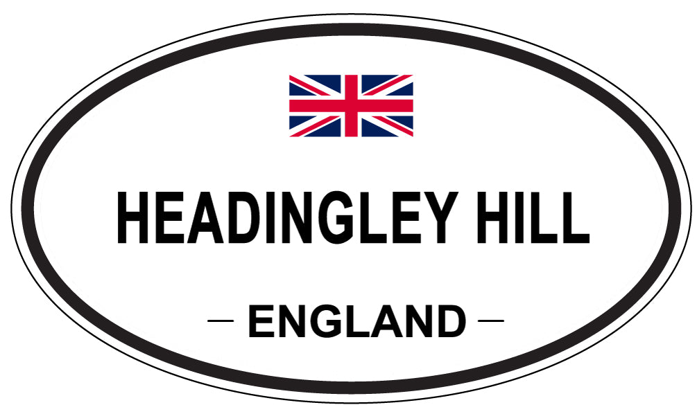 HEADINGLEY HILL, England - Oval Magnet