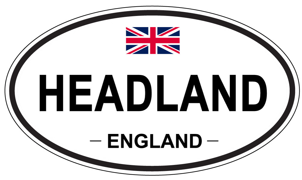 HEADLAND, England - Oval Magnet