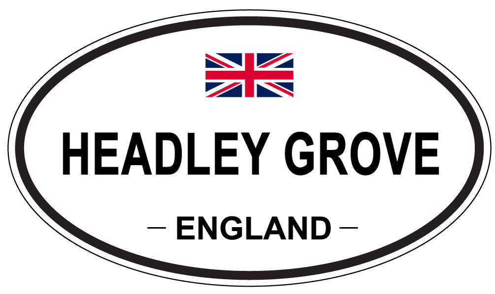 HEADLEY GROVE, ENGLAND - Oval Sticker