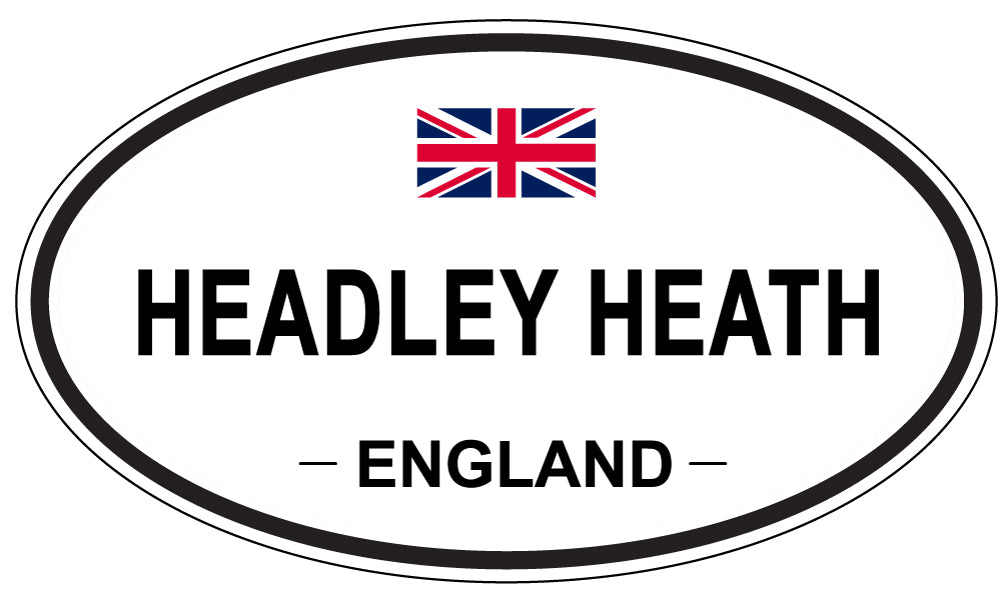 HEADLEY HEATH, ENGLAND - Oval Sticker
