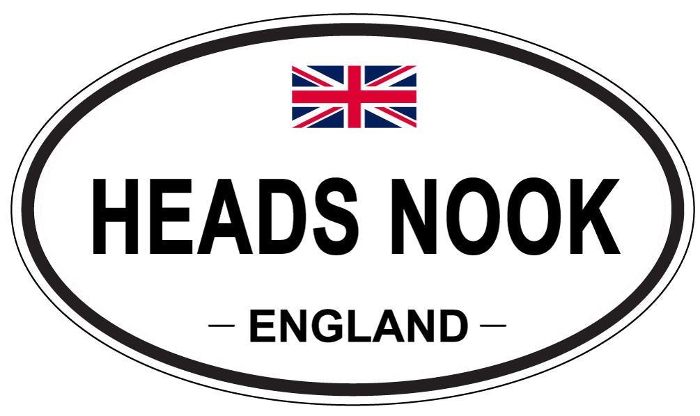 HEADS NOOK, ENGLAND - Oval Sticker