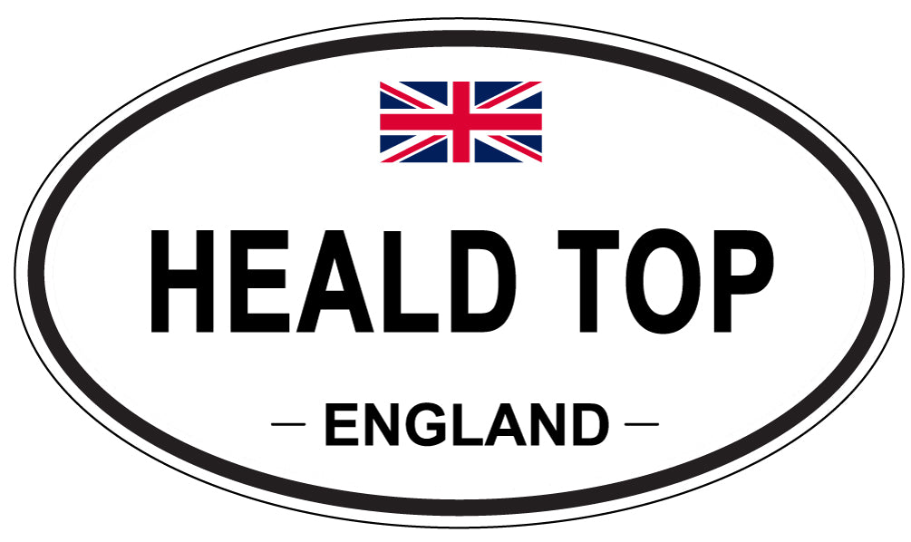 HEALD TOP, ENGLAND - Oval Sticker