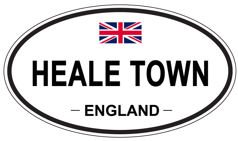HEALE TOWN, England - Oval Magnet