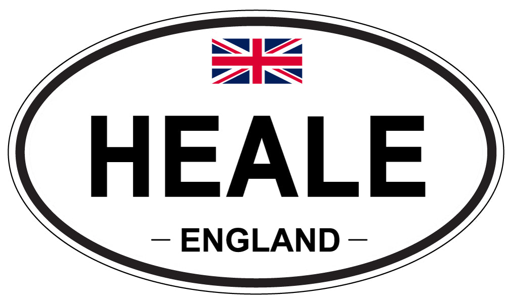 HEALE, ENGLAND - Oval Sticker