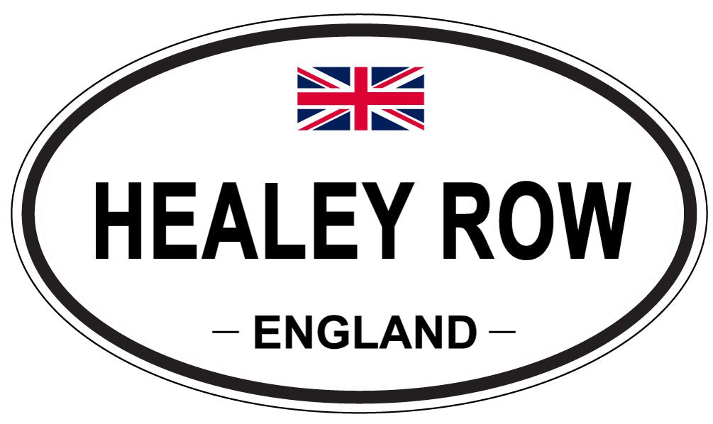 HEALEY ROW, ENGLAND - Oval Sticker