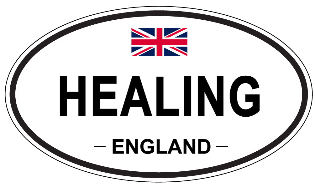 HEALING, ENGLAND - Oval Sticker