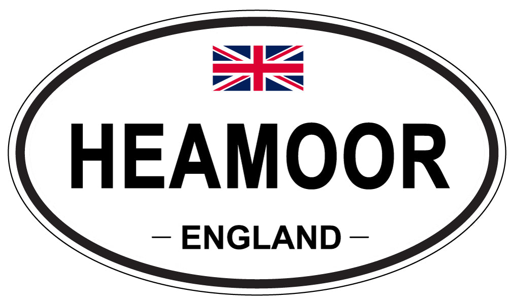 HEAMOOR, ENGLAND - Oval Sticker
