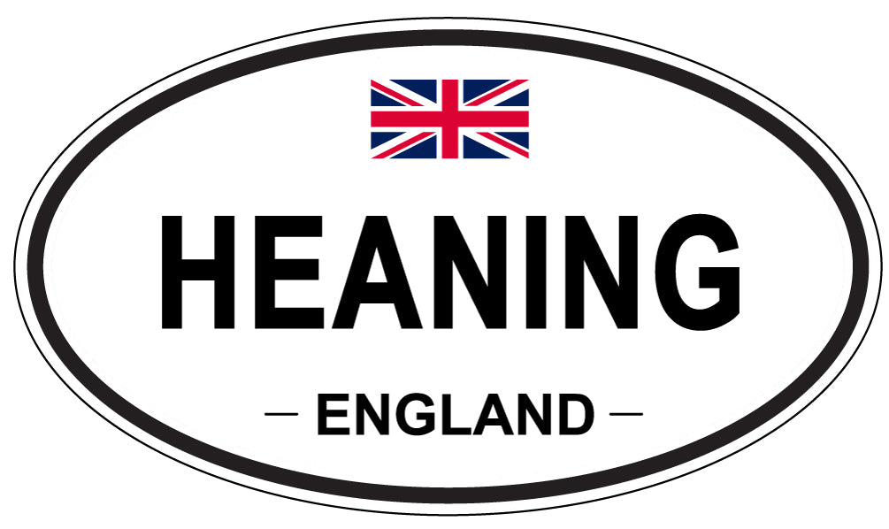 HEANING, ENGLAND - Oval Sticker