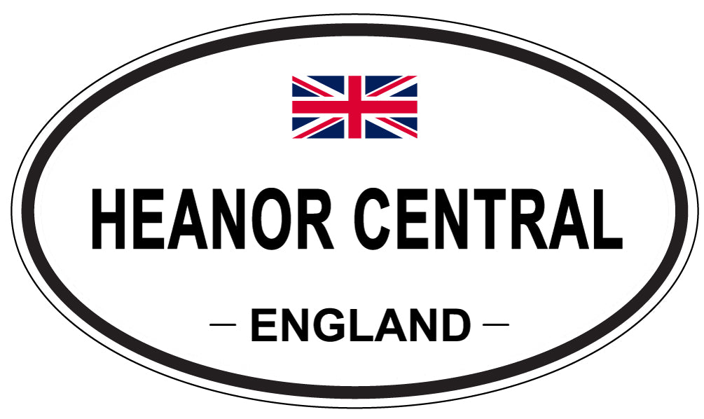 HEANOR CENTRAL, ENGLAND - Oval Sticker
