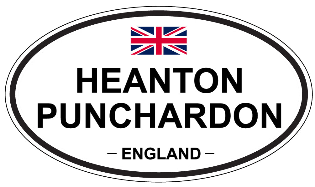 HEANTON PUNCHARDON, England - Oval Magnet