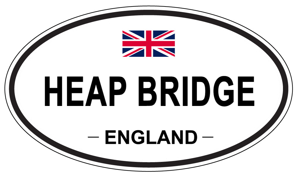 HEAP BRIDGE, England - Oval Magnet