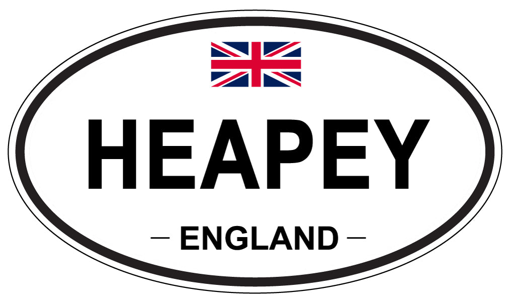 HEAPEY, England - Oval Magnet