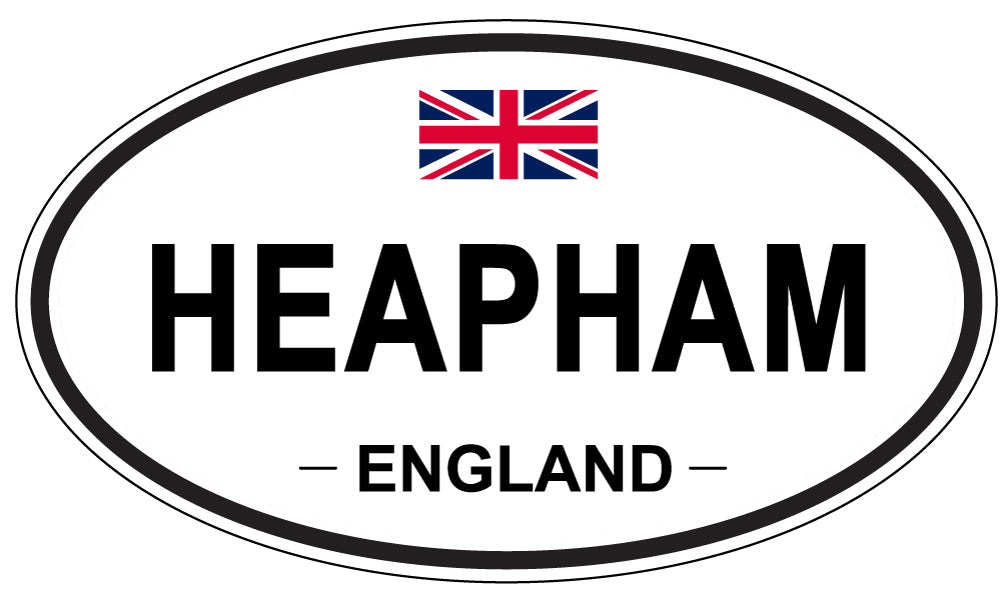 HEAPHAM, ENGLAND - Oval Sticker