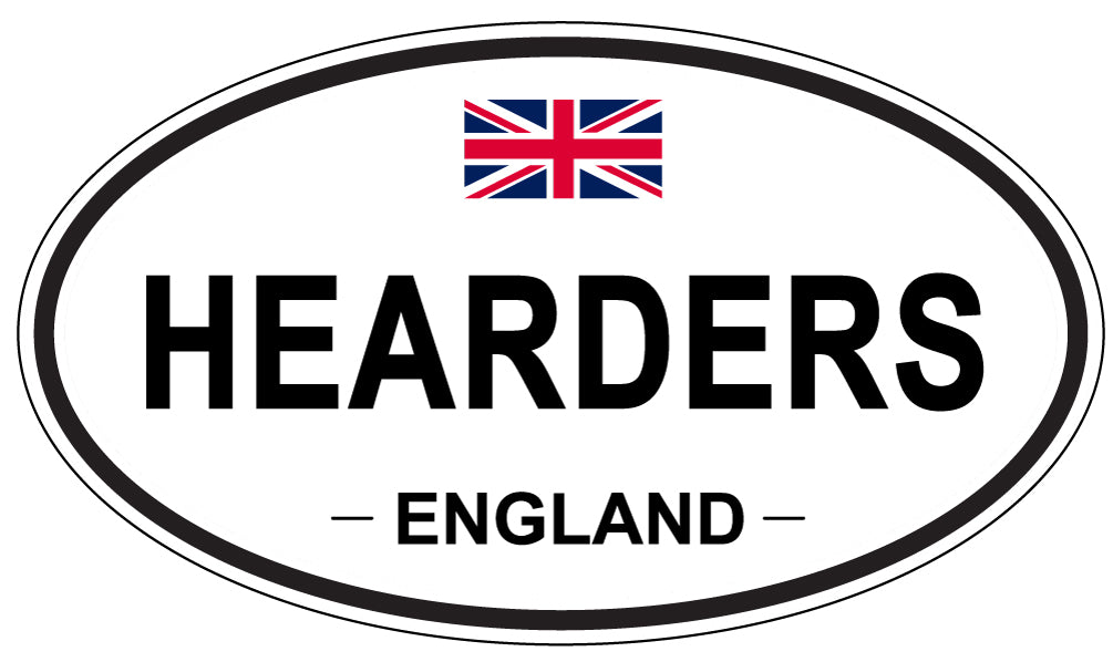 HEARDERS, England - Oval Magnet