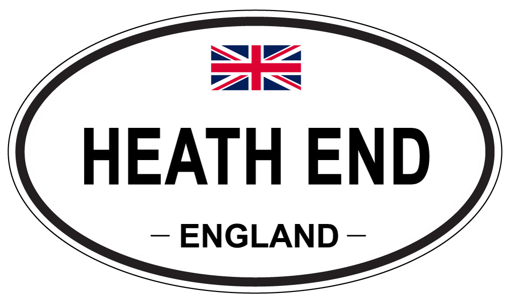 HEATH END, ENGLAND - Oval Sticker