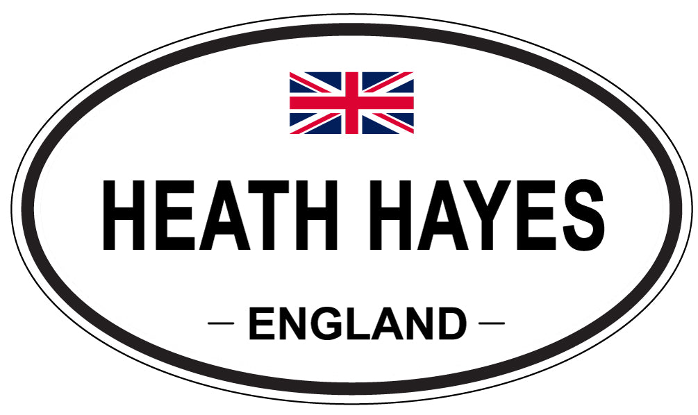 HEATH HAYES, ENGLAND - Oval Sticker