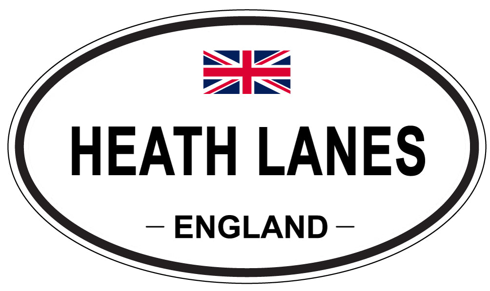 HEATH LANES, ENGLAND - Oval Sticker