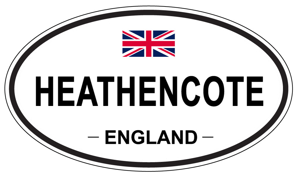 HEATHENCOTE, ENGLAND - Oval Sticker