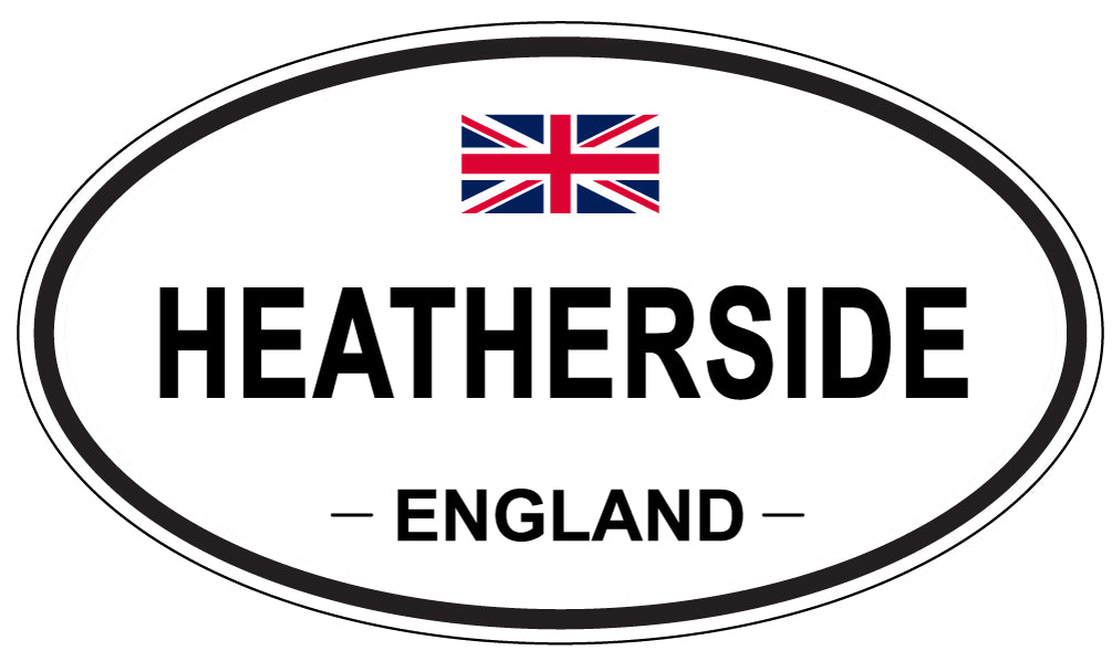 HEATHERSIDE, ENGLAND - Oval Sticker