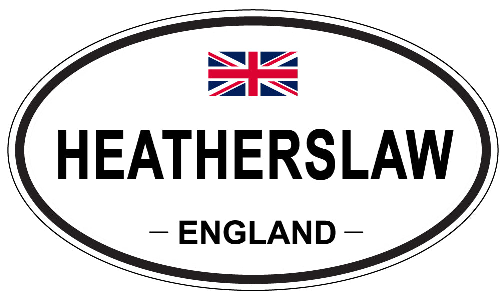 HEATHERSLAW, ENGLAND - Oval Sticker