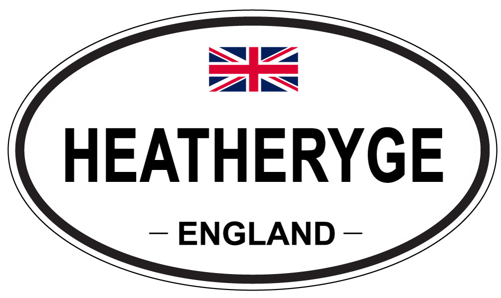 HEATHERYGE, ENGLAND - Oval Sticker