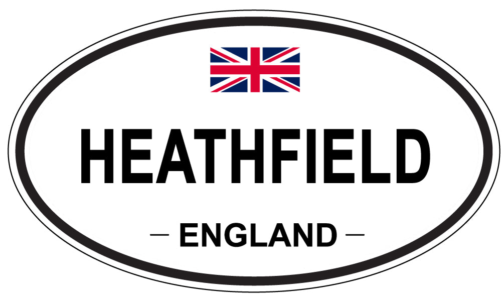 HEATHFIELD, ENGLAND - Oval Sticker