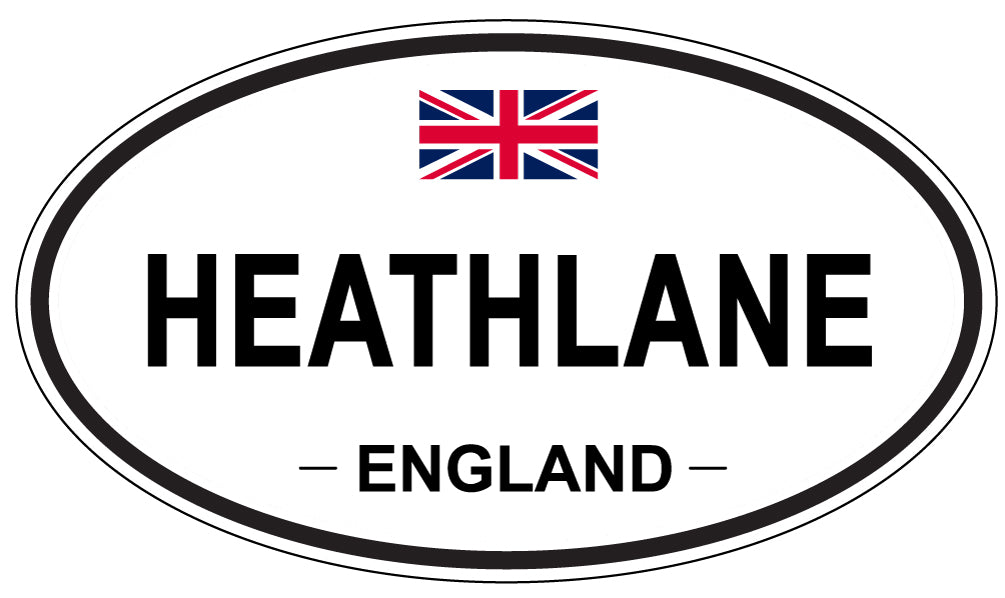 HEATHLANE, ENGLAND - Oval Sticker