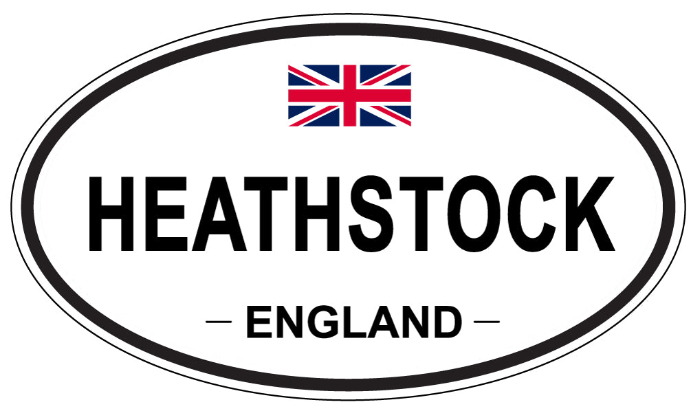 HEATHSTOCK, ENGLAND - Oval Sticker