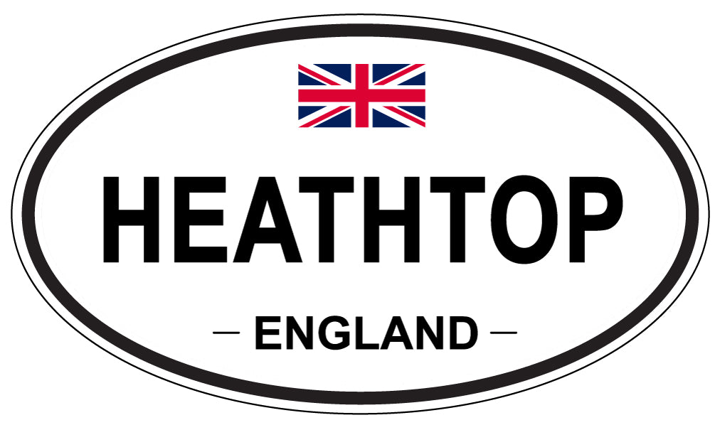 HEATHTOP, ENGLAND - Oval Sticker