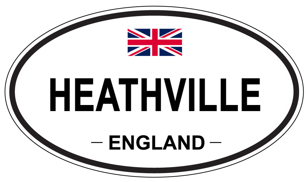 HEATHVILLE, ENGLAND - Oval Sticker