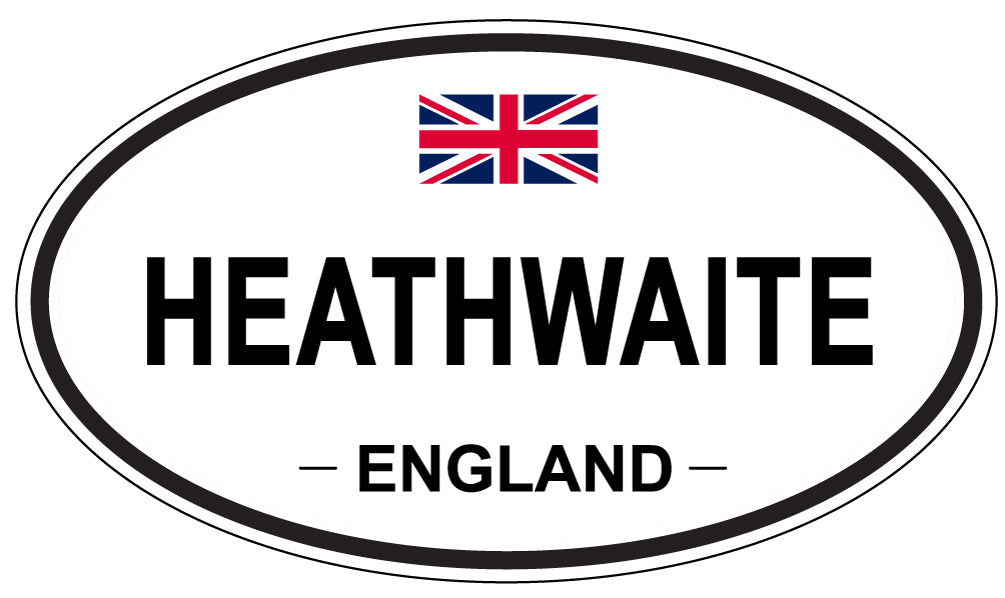 HEATHWAITE, ENGLAND - Oval Sticker