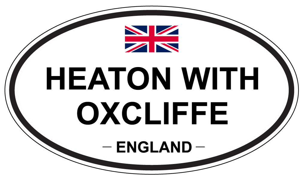 HEATON WITH OXCLIFFE, England - Oval Magnet