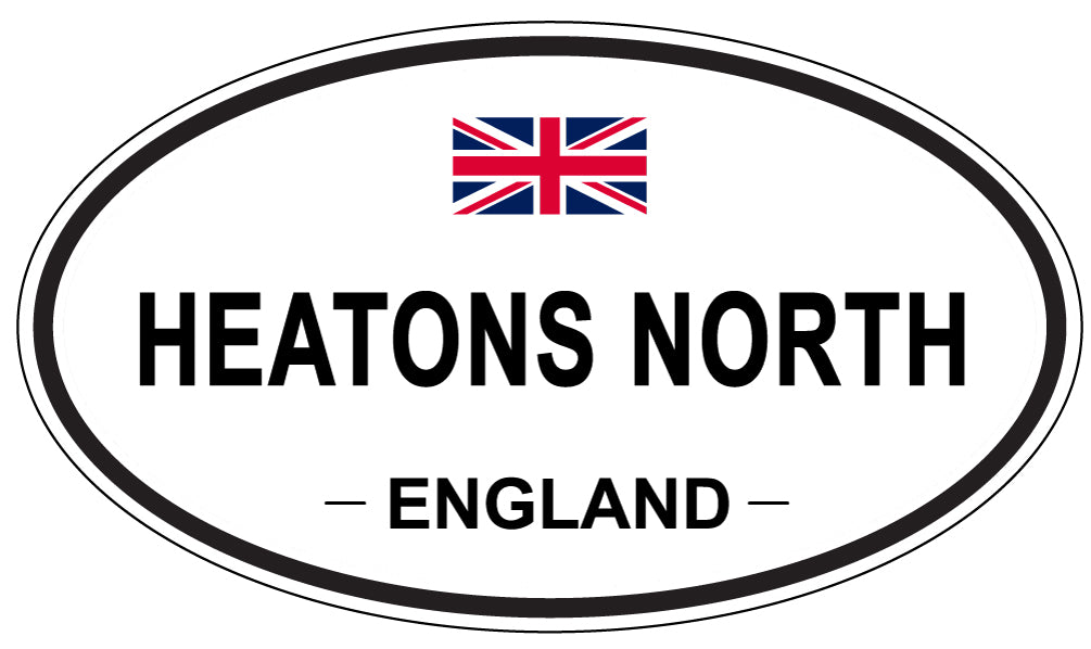 HEATONS NORTH, England - Oval Magnet