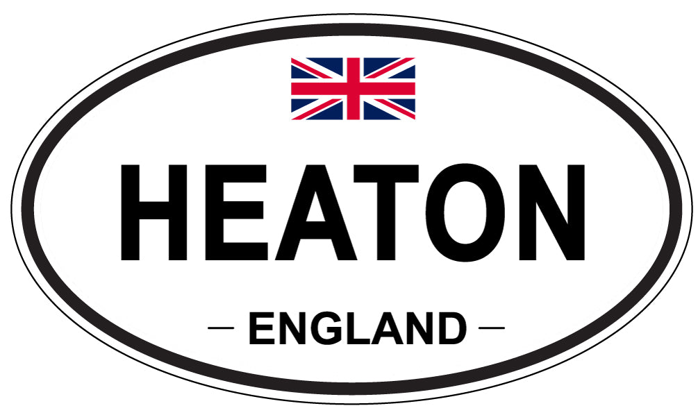 HEATON, England - Oval Magnet