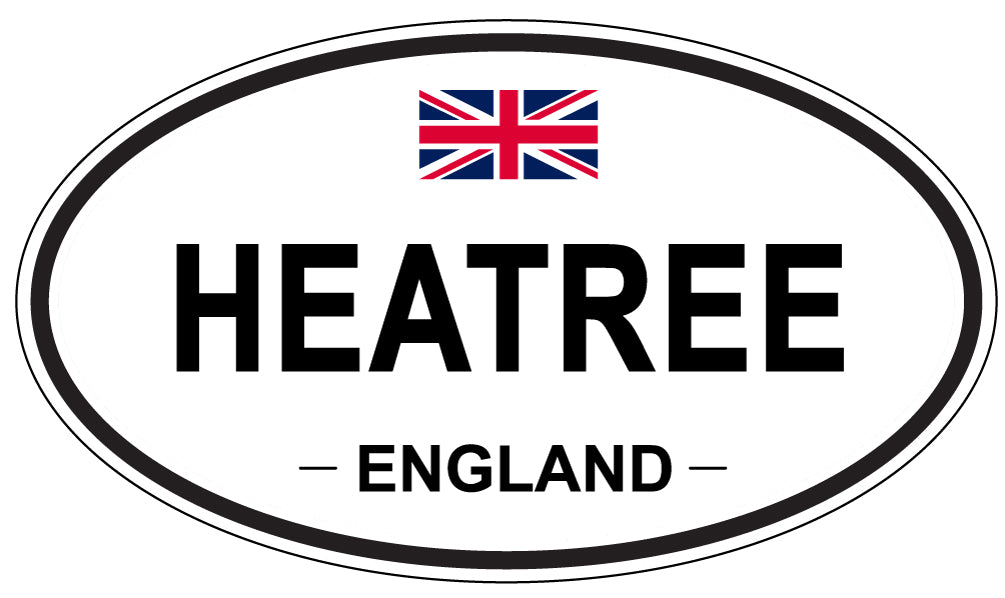 HEATREE, ENGLAND - Oval Sticker
