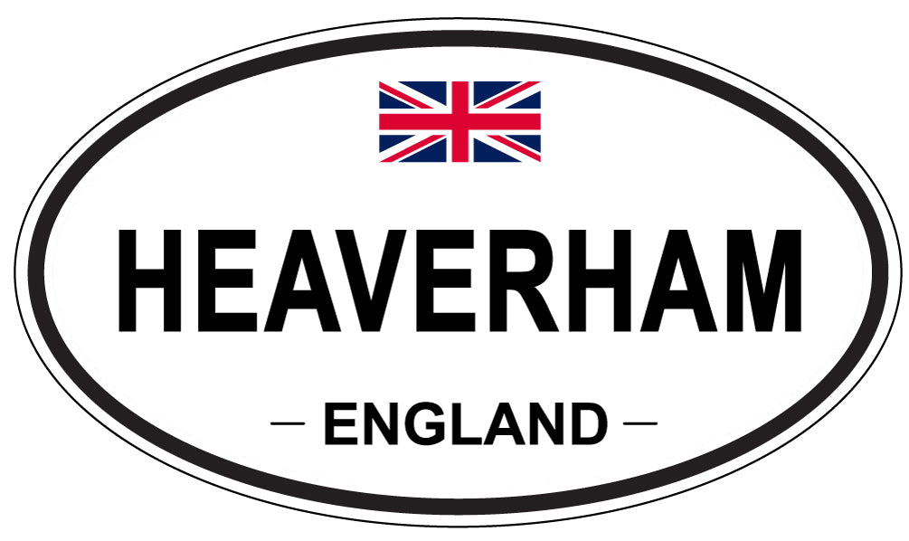 HEAVERHAM, ENGLAND - Oval Sticker