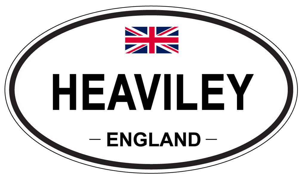 HEAVILEY, England - Oval Magnet