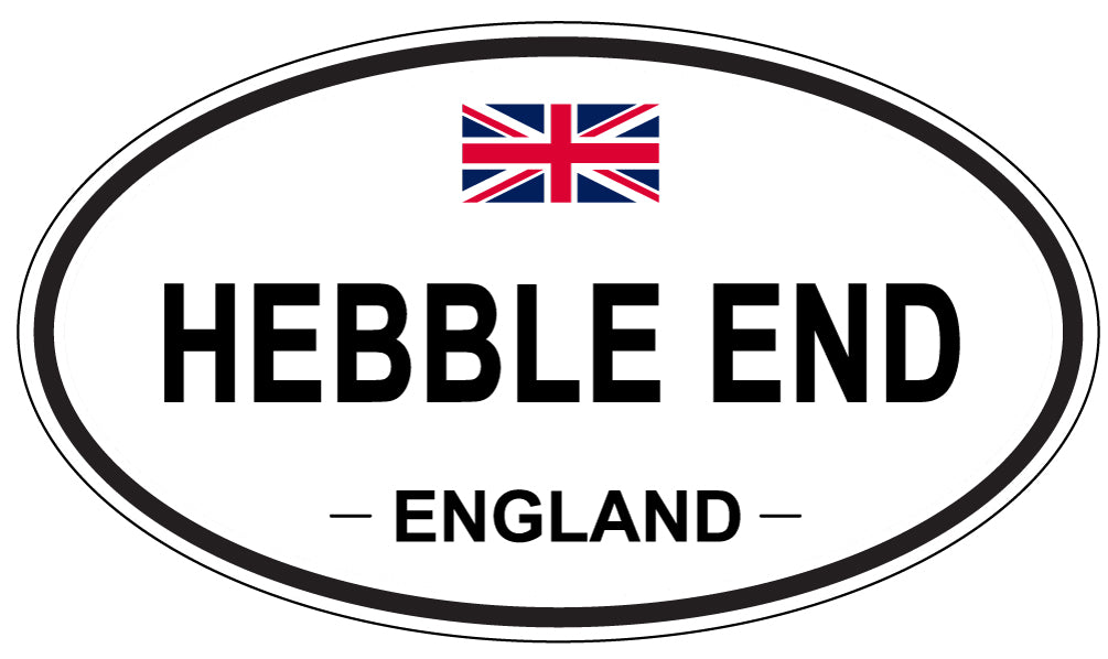 HEBBLE END, ENGLAND - Oval Sticker