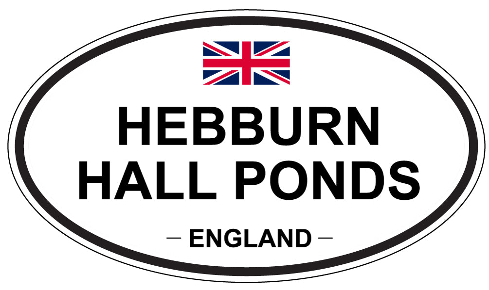 HEBBURN HALL PONDS, England - Oval Magnet