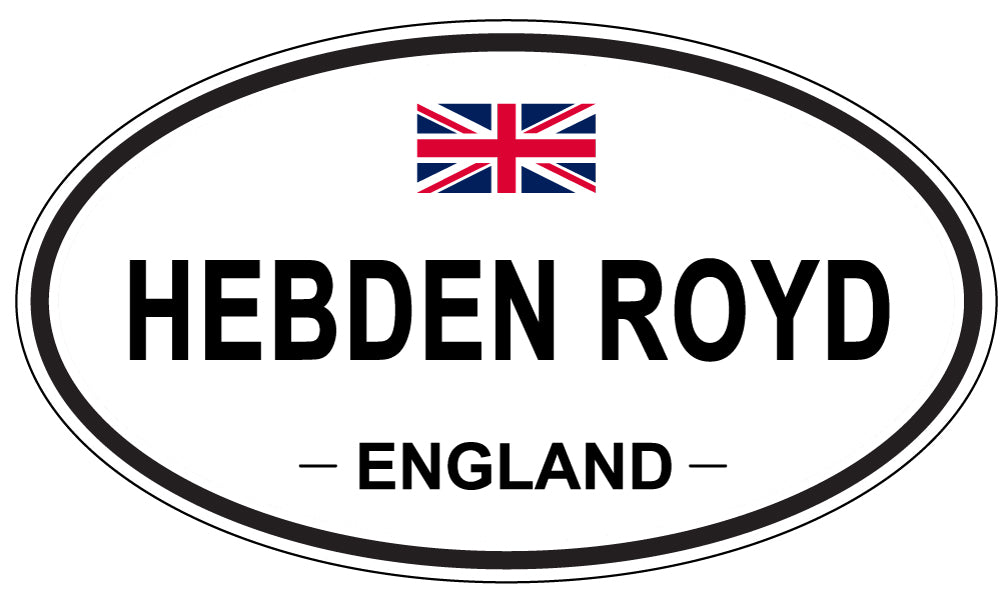 HEBDEN ROYD, ENGLAND - Oval Sticker